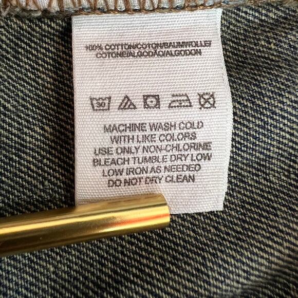 FREE PEOPLE for UO Cut-off Denim Shorts in Dark Blue Size 27 = 4 - Picture 8 of 10